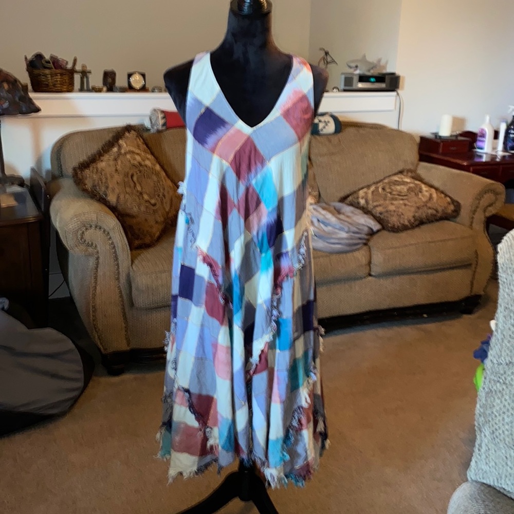 Anthropologie Mauve summer dress size small